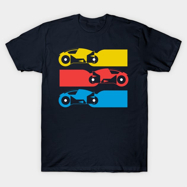 Light Cycle Colours T-Shirt by Meta Cortex